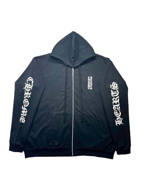 Vertical Logo ZipUpHoodie