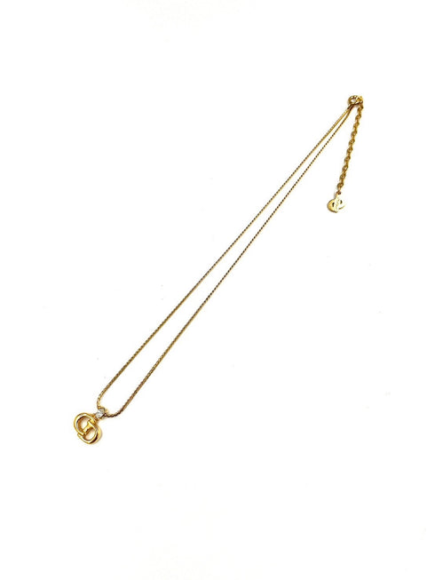 Petit CDラインストーンネックレス