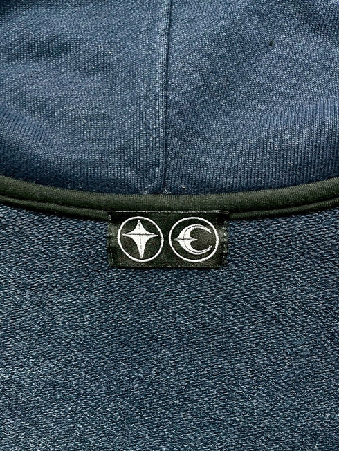 Leather Fleme Hoodie Zip Up