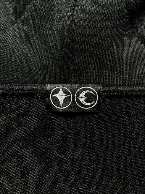 Leather Flame Hoodie