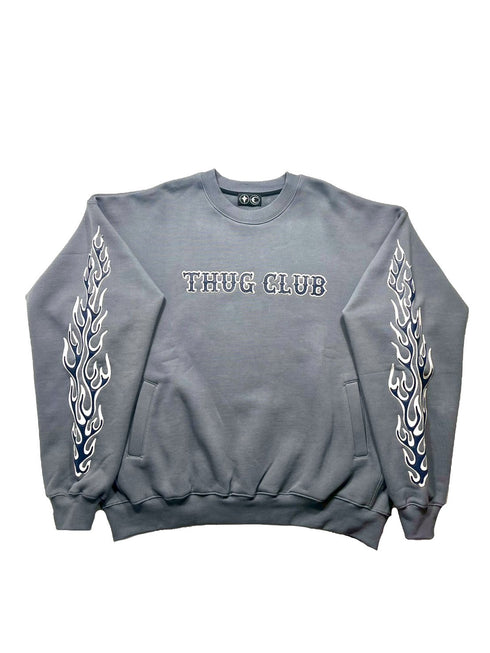 Leather Flame Sweatshirt