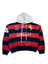 STRIPE POLO HOODIE
