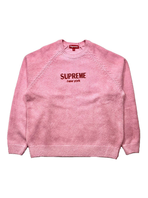 Flocked Logo Sweater