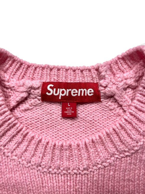 Flocked Logo Sweater