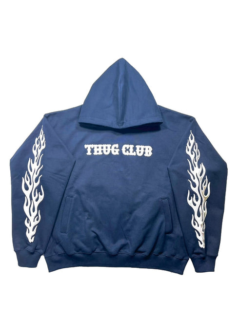 Leather Flame Hoodie