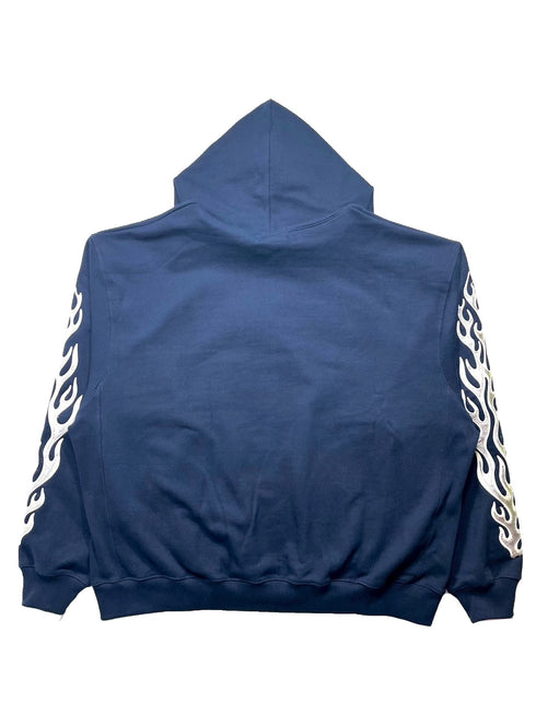 Leather Flame Hoodie