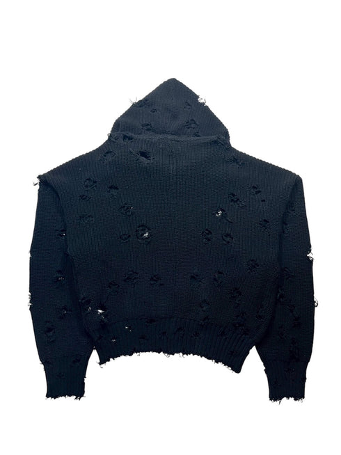 TC Destroyed Knit Zip-Up Hoodie