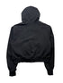 TC STUDDED LINE CROPPED ZIP-UP HOODIE