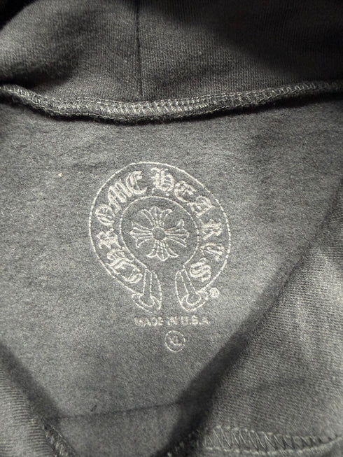 Black Floral Cross Hoodie