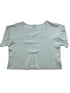 × DIPPED IN BLUE Logo Print Cropped Tee