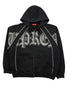 Paneled Zip Up Hooded Sweatshirt