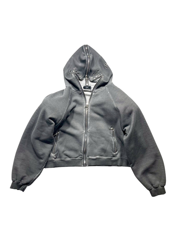 Bulk Shoulder Gladiator Zip up Hoodie
