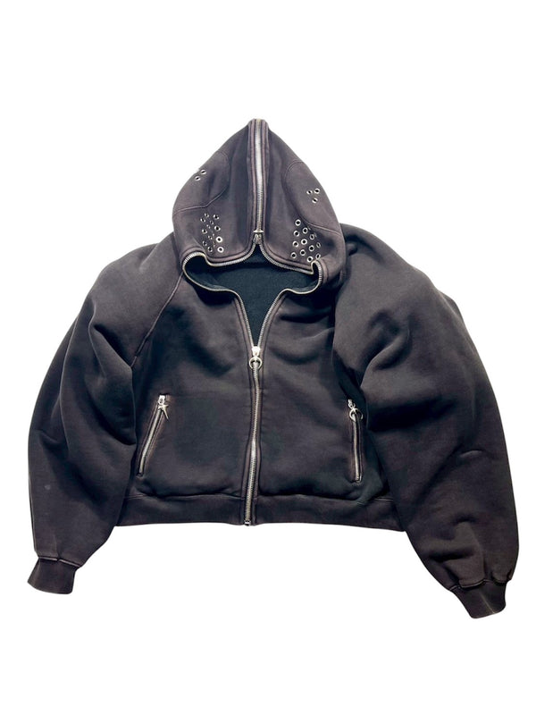 Bulk Shoulder Gladiator Zip up Hoodie