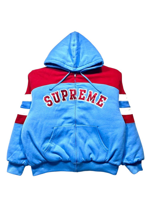 Filled Zip Up Hooded Sweatshirt