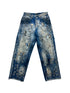 Hard Washed Damaged Denim Pants