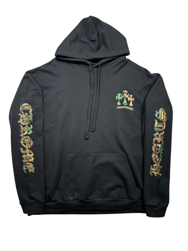 Camoホースシュープルオーバーパーカー
