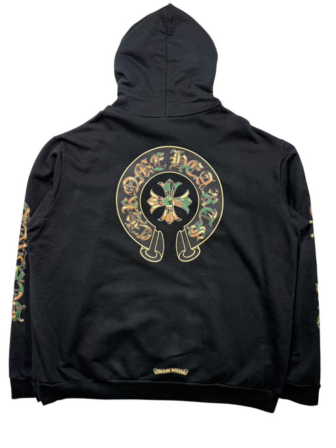 Camoホースシュープルオーバーパーカー