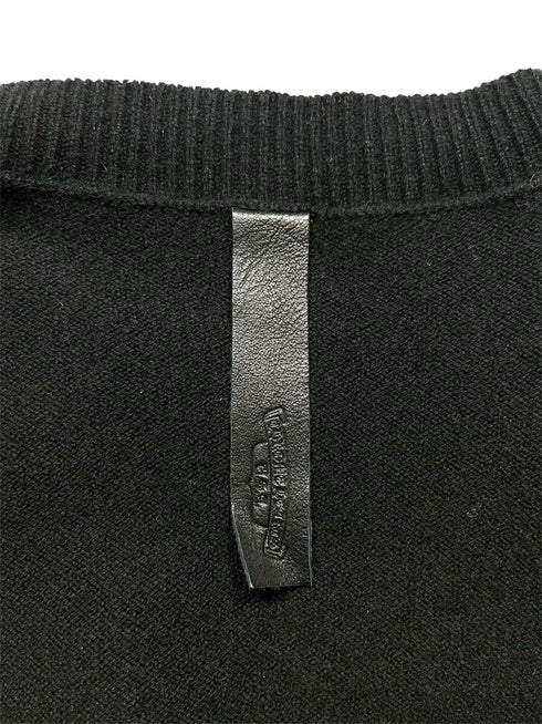 Y NOTロゴ刺繍トリプルクロスカシミヤニット