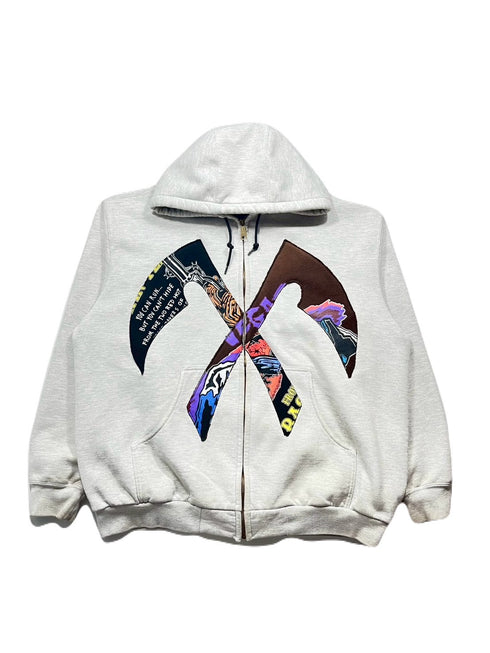 Vintage Cross Scythe Zipup Hoodie