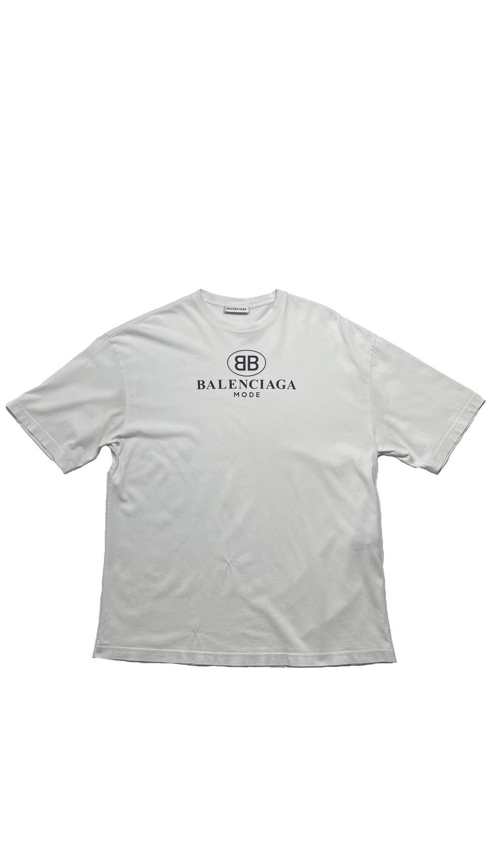 BALENCIAGA　BBロゴプリントTシャツ